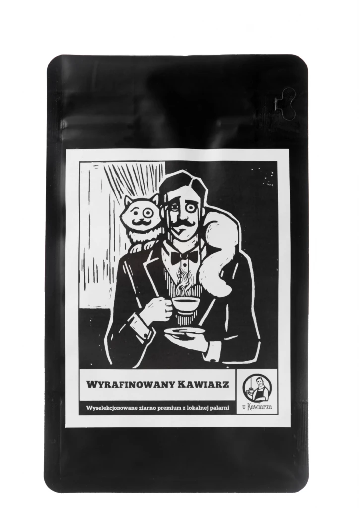 Kawa Wyrafinowany Kawiarz 100% arabika 250g ziarnista