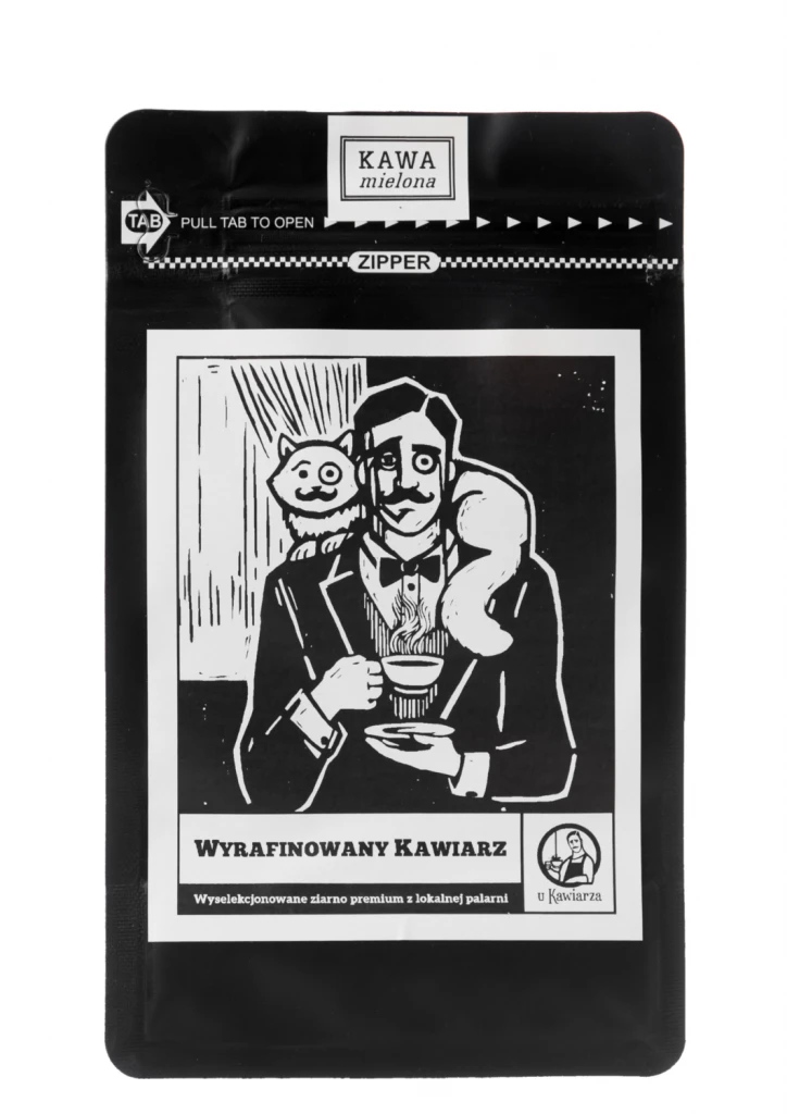 Kawa Wyrafinowany Kawiarz 100% arabika 250g mielona