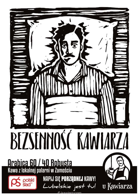 Kawa z lokalnej palarni Bezsenność Kawiarza Arabica 60 / 40 Robusta