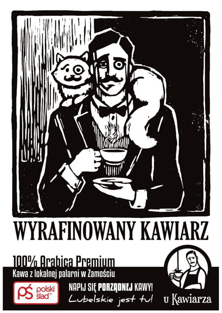 Kawa z lokalnej palarni Wyrafinowany Kawiarz 100% Arabica Premium
